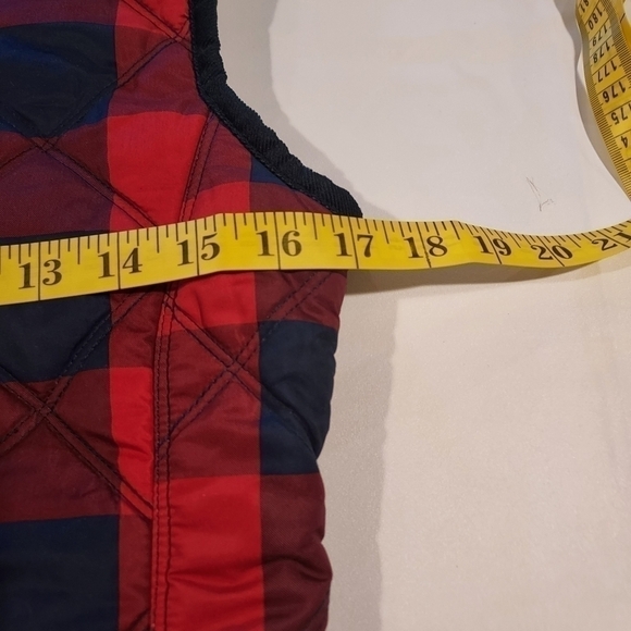 𝅺KENSIE Jeans Quilted Puffer Buffalo Plaid Vest - Picture 6 of 10